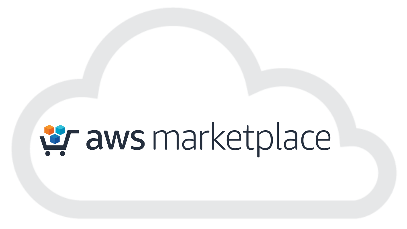 The logo of Amazon's Marketplace, where you can get started for free with ScaiData's self-service ScaiPlatform for cloud business intelligence and data management and connect to your existing Aurora, RDS or Redshift database